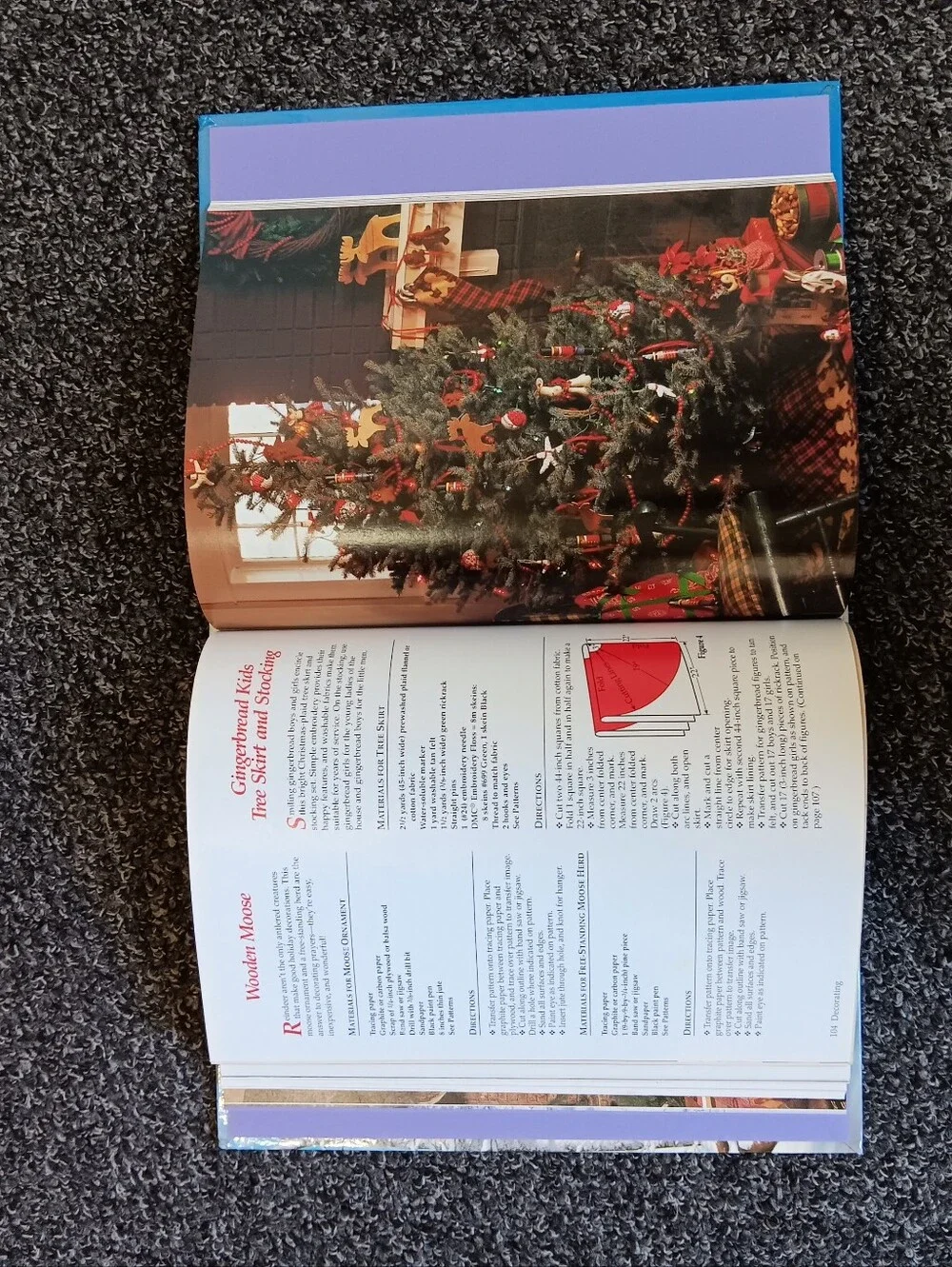 1993 All Through the House Illustrated Holiday CookBook & Christmas Craft Book
